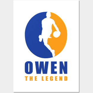 Owen Custom Player Basketball Your Name The Legend Posters and Art